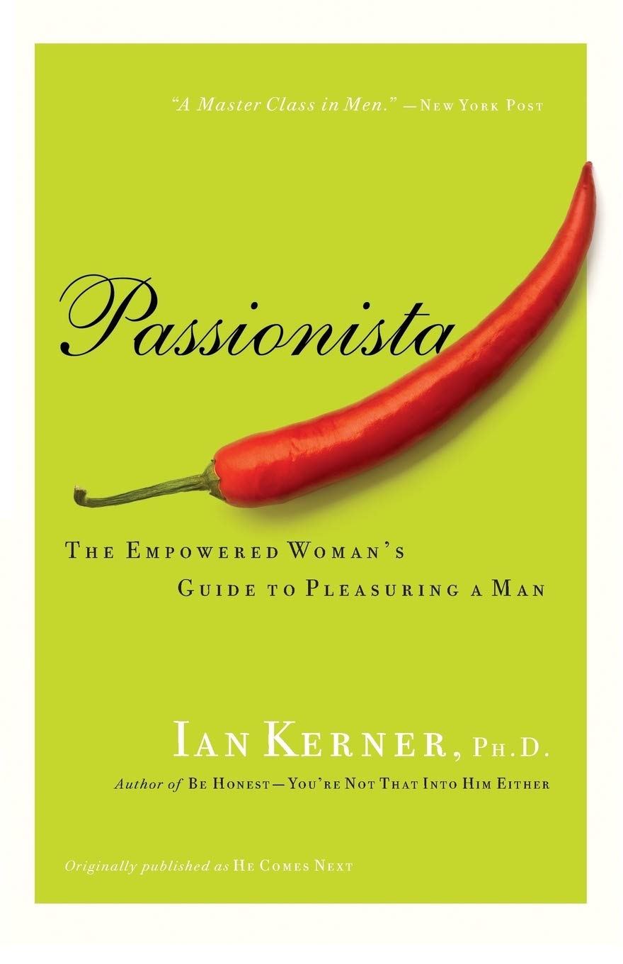 Passionista book cover. Bright green with a red pepper.